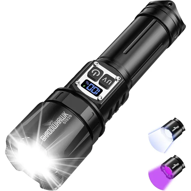 Shadowhawk Linterna 2 en 1 blanca & UV S1929 – Linterna individual
