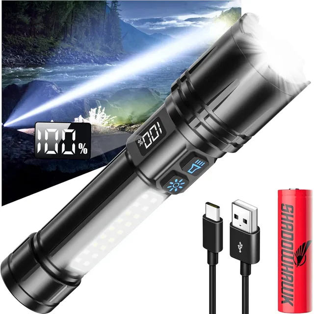 Shadowhawk S1912 zaklamp met COB-zijlicht – Losse lamp