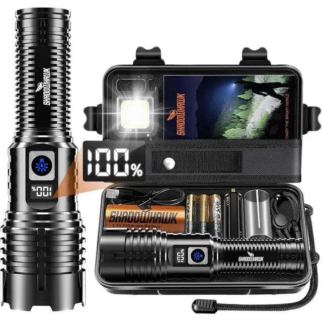 Shadowhawk Linterna con zoom S1695 – Linterna individual