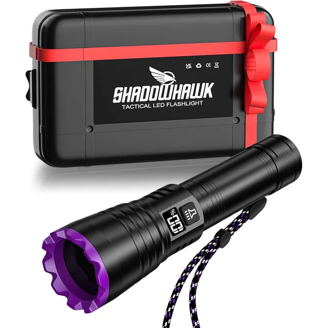 Shadowhawk Lampe UV 365 nm S1612 avec LCD – Lampe seule