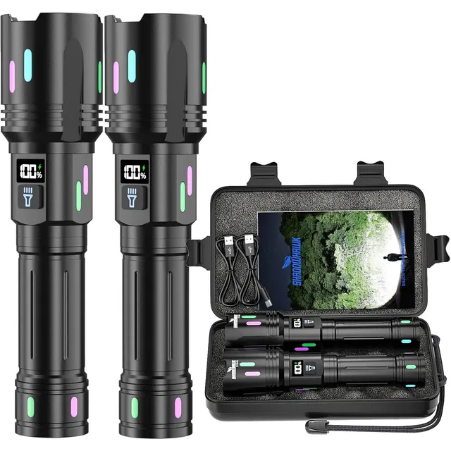 Shadowhawk S1949 Zoom-Taschenlampen – 2er-Pack
