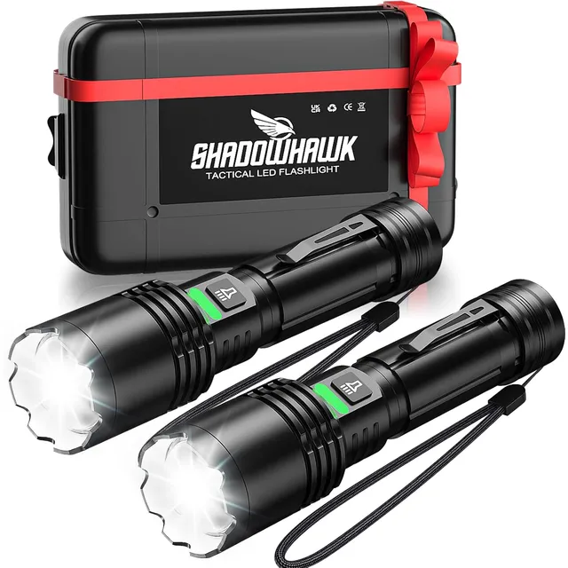 Shadowhawk S1637 zoomficklampor – 2-pack
