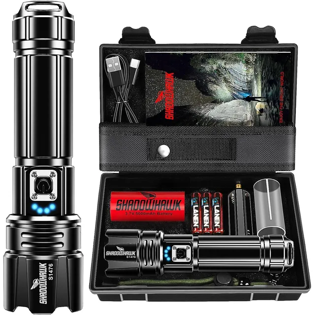 Shadowhawk S1476 Zoom Flashlight – Single torch