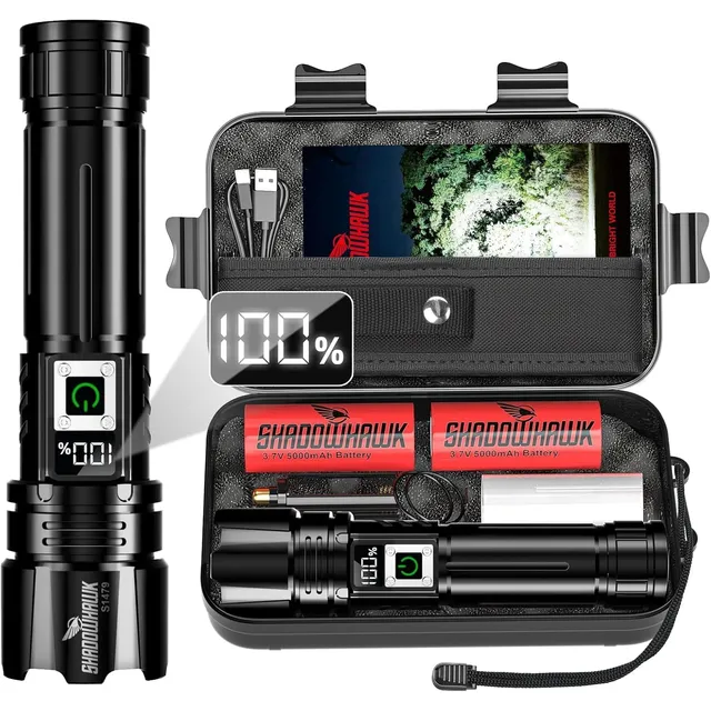 Shadowhawk Lampe S1479 avec deux batteries – Lampe seule