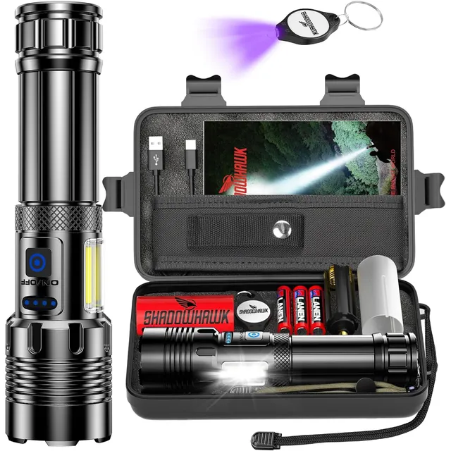 Shadowhawk S1670 Taschenlampe mit COB-Arbeitslicht – Einzellampe