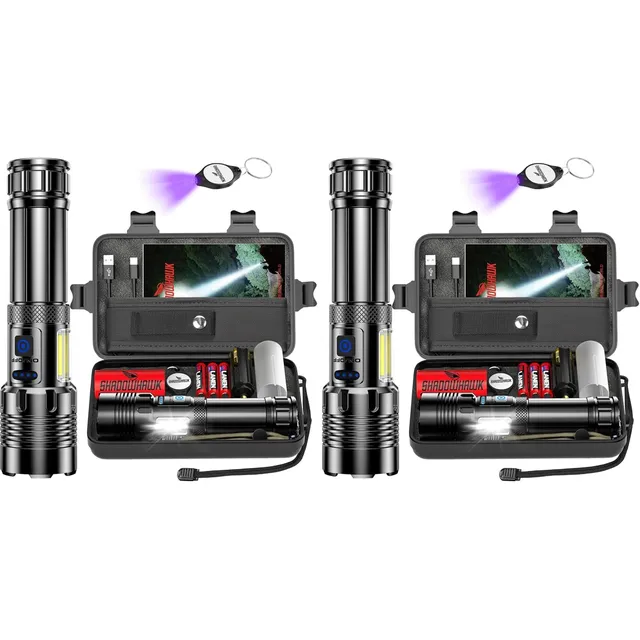 Shadowhawk S1670 Taschenlampe mit COB-Arbeitslicht – 2er-Pack